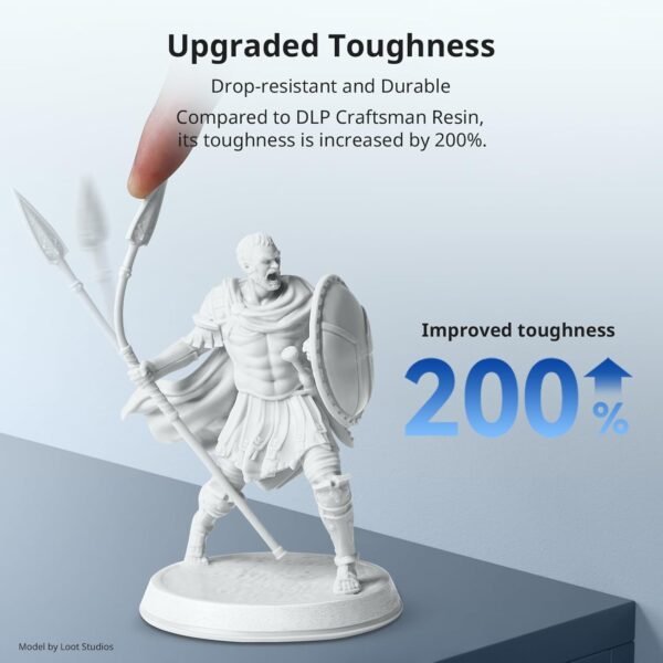 ANYCUBIC 14K 3D Printer Resin, Superior Precision Texture Resin, Model Matte Finish, Lower-Odor, Upgraded Toughness 3D Printing Resin for All LCD Resin 3D Printers (White, 1kg) - Image 4