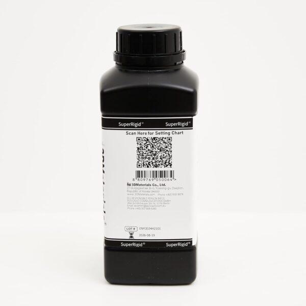 SuperRigid 3D Printer Resin 6.0GPa, 40% of Nano-Micro Ceramic Powder Filled for Ceramic Like Prototypes, Made in Korea by 3DMaterials (500g, White) - Image 9