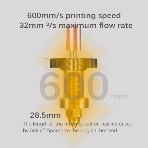 Armour V3.5 Integrated All Metal CNC Frame 300°C High Temperature and High Flow 600mm/s High-Speed Printing Hot End Set with 3 Fans Upgrade for Ender 3/Ender 3 V2/Ender 3 pro/Ender 3 neo - Image 4