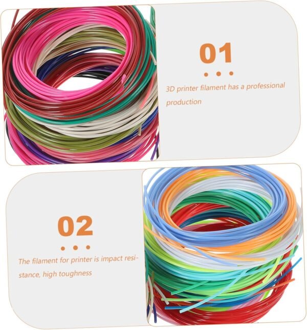 Pcl Pen Filament Refills Low-Temperature Bright Color Variety Printing Material for Creative Projects Compatible with Pens - Image 8