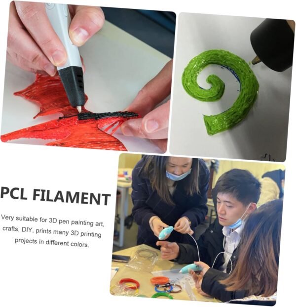 GLEAVI 20pcs Pen Filament Refills Compatible with Pens Pcl Low Temperature Printing Supplies for Art Crafts and DIY Projects - Image 4