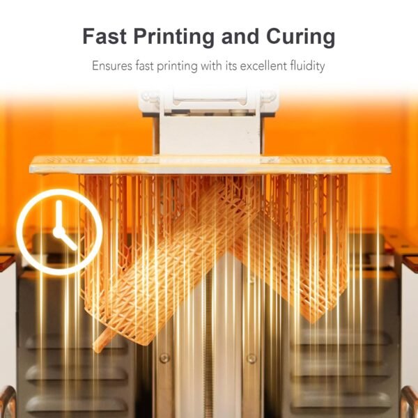 Water Washable 3D Printer Resin, Easy to Clean, High Precision 405nm UV Fast Curing Photopolymer Resin for MSLA/DLP/LCD 3D Printing (White, 500g) - Image 5