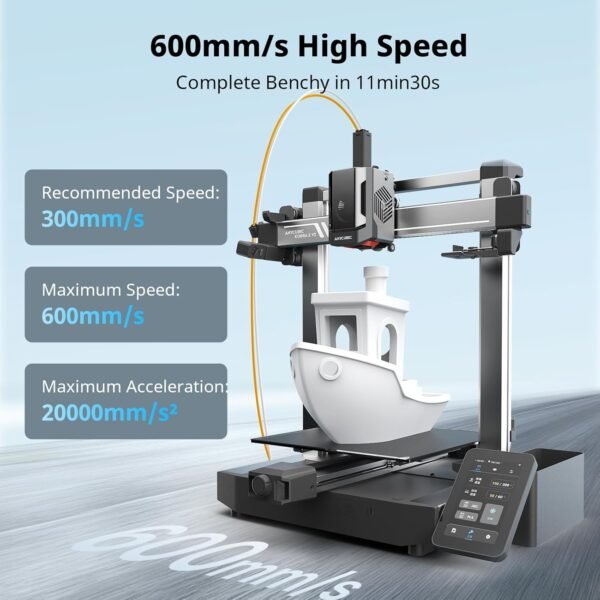 Anycubic Kobra 3 V2 Combo, New Upgrade Multicolor 3D Printer, Max 600mm/s High Speed Built-in Camera Better Auto-Leveling Filament Drying Higher Accuracy, 255 * 255 * 260mm Printing Size - Image 4