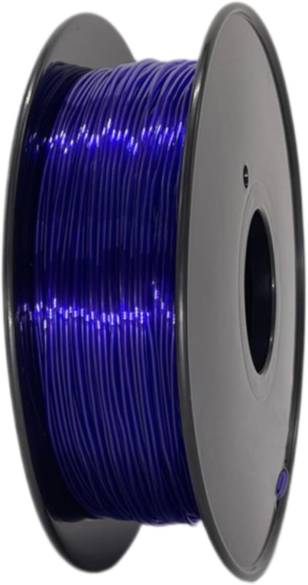 BORDSTRACT 3D Printer Consumables, 1.75mm 0.8kg TPU Flexible, Transparent Violet Color FDM Printing Pen Filament for Common 3D Printers