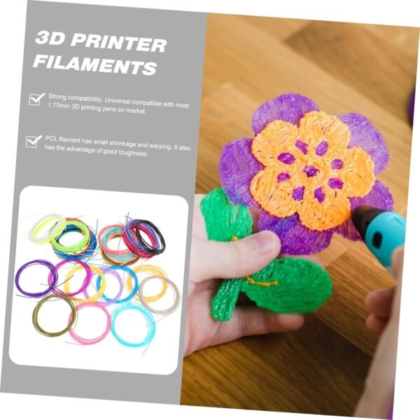 30rolls Color Pen Filament Refill Abs Material Feet Total Vibrant Printing Supplies for Art Smooth Efficient for All Skill Levels - Image 3