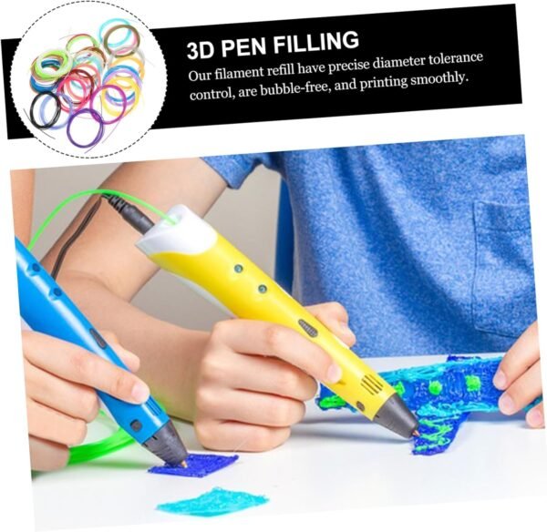 30rolls Color Pen Filament Refill Abs Material Feet Total Vibrant Printing Supplies for Art Smooth Efficient for All Skill Levels - Image 4