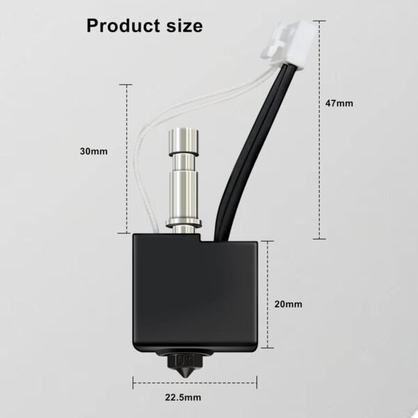 3D Printer Accessories Hotend Kit for Kobra S1 Combo 0.4MM Hardened Steel Print Head Assembled Extruder Kit Hot with Hardened Nozzle 0.2,0.4,0.6,0.8mm for Anycubic Kobra S1/Combo/ACE Pro. - Image 7
