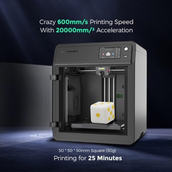 FLASHFORGE AD5M Pro 3D Printer – 600mm/s High-Speed Core XY, 1-Click Auto Leveling, ≤50dB Quiet Printing with Camera, 0.4&0.6mm Nozzle Bundle, Auxiliary Cooling, 220x220x220mm Build Volume - Image 7
