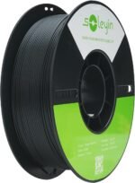 Cregrant3D Soleyin Filament 1.75mm Ultra PLA Filament for 3D Printing High Speed 30-300mm/s Accuracy +/- 0.02mm, 1kg Spool (2.2lbs), Fit Most FDM 3D Printer, Soleyin by Creality Filament, PLA Black