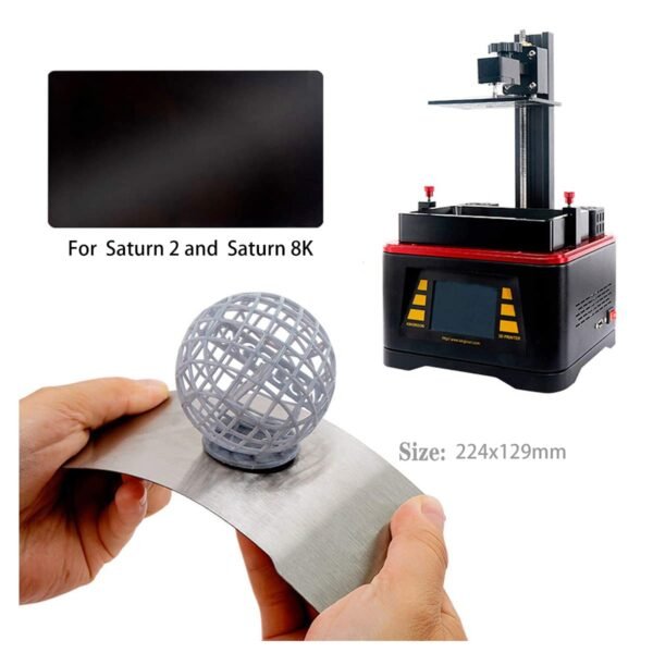 KOYOFEI Resin 3D Printer Flex Building Plate for Saturn 2/3, Spring Steel Flexible Plate and Magnetic Base Platform for Saturn 3, Saturn 3 Ultra, Saturn 2 and Saturn 8K 224x129mm - Image 6
