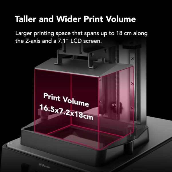 phrozen Sonic Mini 8K LCD Resin 3D Printer, 7.1" Monochrome LCD, Tabletop 3D Resin Printer with 22µm XY Resolution, 6.5 * 2.8 * 7.1 Inch Printing Volume for Models, Miniatures and Action Figures - Image 3