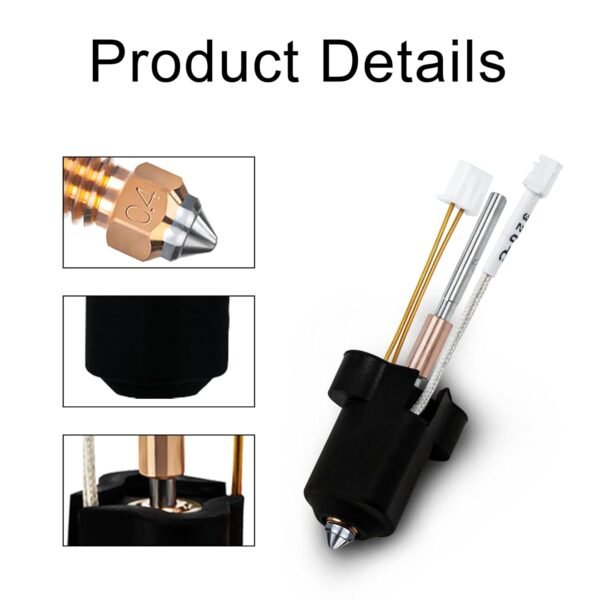 Ideaformer K1C Ceramic Hotend Kit Assembly Quick Replacement Nozzle Kit,High Temperature Resistance 300℃ for Creality K1C/K1 Max 3D Printer Accessories - Image 6