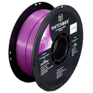 HATCHBOX Metallic Finish PLA 3D Printer Filament, Dimensional Accuracy +/- 0.03 mm, 1 kg Spool, 1.75 mm, Purple