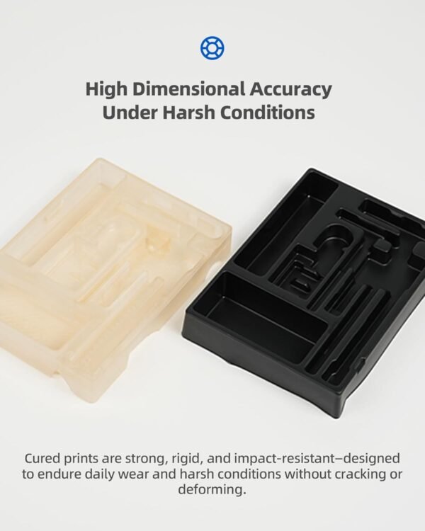 Inslogic High Temp 3D Printer Resin, Functional Resin 405nm DLP LCD UV-Curing Photopolymer Resin for Prototyping, Ducting, High Precision Printing,1KG Clear - Image 5
