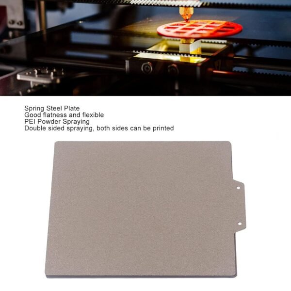 3D Printer Build Plate Sheet Double Sided Powder Sprayed Magnetic Spring Steel Flexible Printing 150x150mm - Image 3