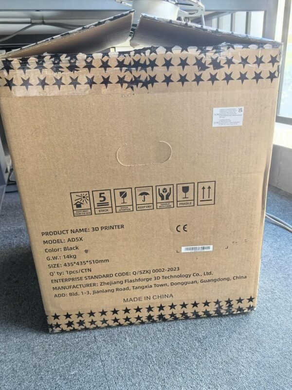 FLASHFORGE AD5X 3D Printer,Smart Multi-Color 3D Printer with IFS,Max 600mm/s High Speed 4 Colors Printing,Fully Auto Leveling,300°C Direct Extruder,for PLA-CF,PETG-CF,Print Size 220x220x220mm - Image 9