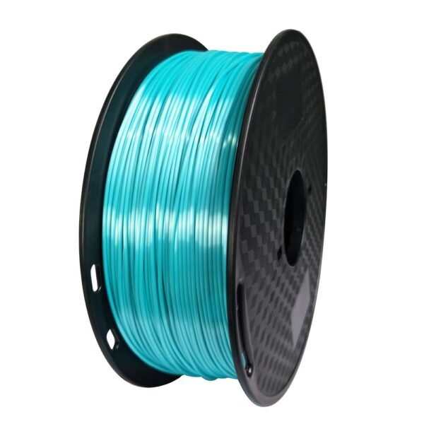 CC3D Silk Blue PLA Filament 1.75mm 3D Printer Filament 1KG Shiny Cyan PLA 3D Printing Material Shine Silky Shiny Metallic Metal Light Blue Filament - Image 3