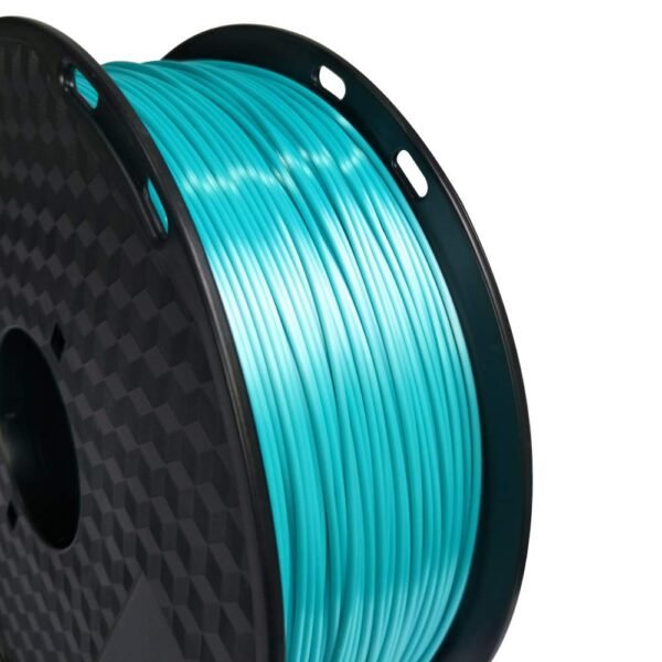CC3D Silk Blue PLA Filament 1.75mm 3D Printer Filament 1KG Shiny Cyan PLA 3D Printing Material Shine Silky Shiny Metallic Metal Light Blue Filament - Image 4