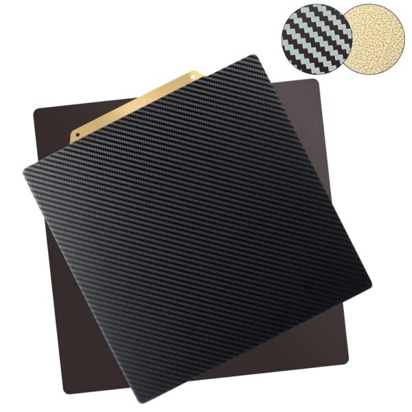 IdeaFormer 235x235mm Double Sided Build Plate Carbon Fiber PET+Coated Textured PEI Flexible Build Plate for Ender 3/3 Pro/ 3 V2/ 5/5 Pro/Neptune 3 Pro/Voxelab Aquila/C2/X2 (with Magnetic Base) - Image 3