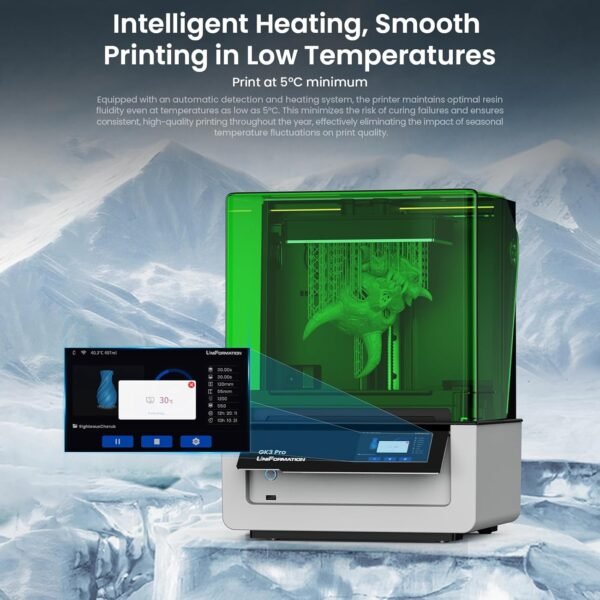 GK3(T) 16K High-Resolution Resin 3D Printer, 9.6-Inch,15120×6230 LCD, Remote Monitoring, Plug & Play, Auto Resin Heating, Ideal for Detailed Models (GK3(T)) - Image 5