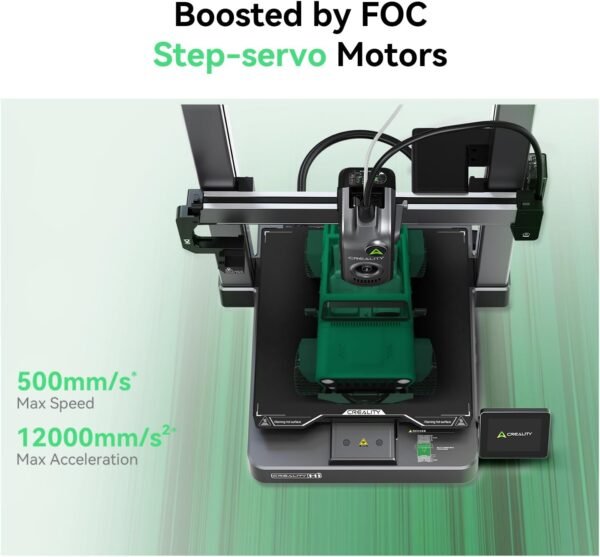 Creality HI 3D Printer Multi-Color 3D Printer (CFS not Include) 500mm/s High-Speed Performance, Smart Bed Calibration Anti-Clog Hotend,260x260x300mm Build Volume (10.2×10.2×11.8in)（A - Image 4
