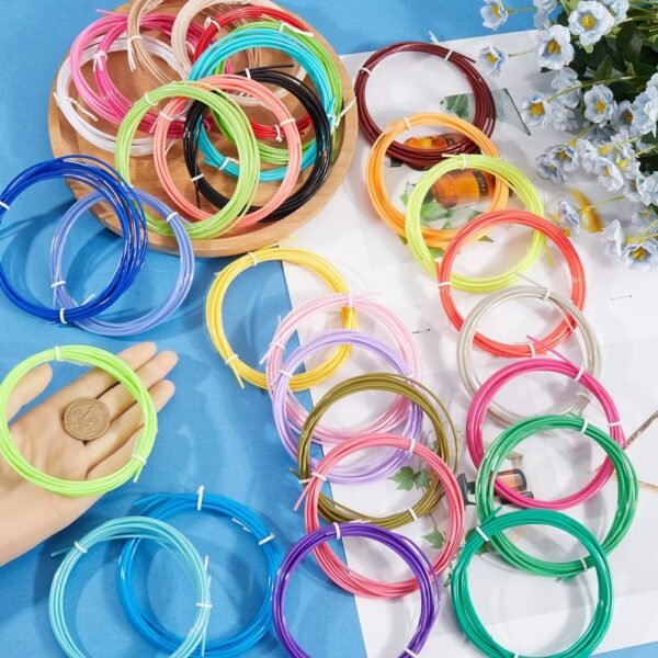 CREATCABIN 3D Pen PLA Filament Refills 30 Bundles 30 Colors 3D Printing Pen Filament 1.75mm Mixed Color Dimensional Accuracy +/- 0.02mm High Temperature Fit Most 3D Printing Pen 3 Meter - Image 3