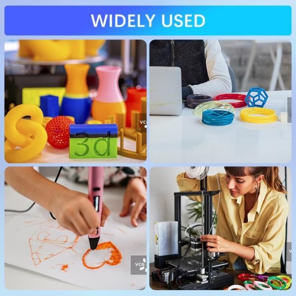 CREATCABIN 3D Pen PLA Filament Refills 30 Bundles 30 Colors 3D Printing Pen Filament 1.75mm Mixed Color Dimensional Accuracy +/- 0.02mm High Temperature Fit Most 3D Printing Pen 3 Meter - Image 5