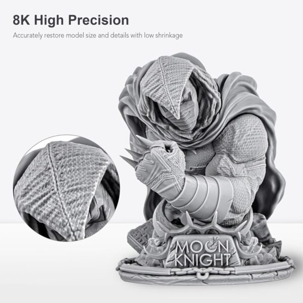 ABS-Like Pro Engineer Resin, with Ultra High Toughness, Low Shrinkage 3D Printing Photopolymer Resin for LCD/DLP 3D Printers (Black, 500g) - Image 5