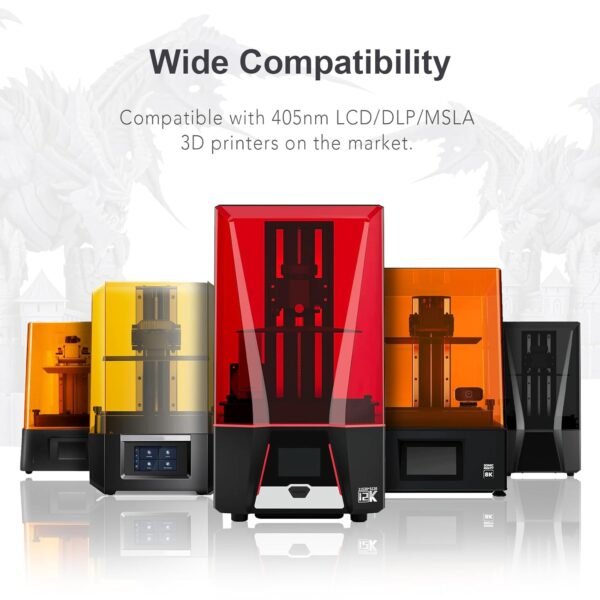 ABS-Like Pro Engineer Resin, with Ultra High Toughness, Low Shrinkage 3D Printing Photopolymer Resin for LCD/DLP 3D Printers (Black, 500g) - Image 8