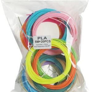 1.75mm Color 3D Pen Filament 20 Rolls Assorted Color Precise for 3D Painting Pen Wire Refills for FDM Printers