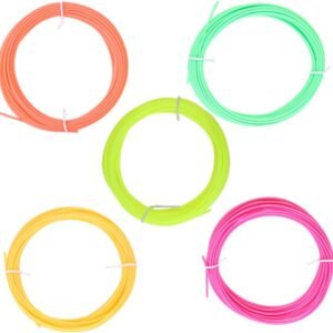 1.75mm Printer Filament 3D Printing Filament Refills Low Temperature 5 Fluorescent Colors 3D Pen Filament 5m