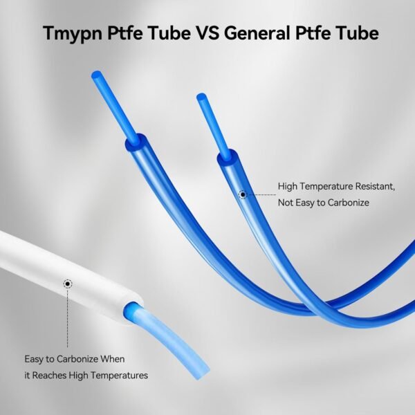 1m PTFE Teflon Tube Capricorn Bowden Tubing for 1.75mm Filament 3D Printer Replacement Parts Kit,with 2X PC4-M6 2X PC4-M10 Pneumatic Fittings Tube Cutter for Ender 3 V2/ Pro/Ender 5/ CR-10/10S - Image 2