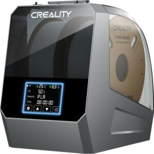 2025 Official CREALITY Space Pi Filament Dryer Plus, 2 Spools Double 360° 160W PTC Fast Heating 3D Printer Filament Dryer Box, 4'' LCD Touch Screen, One-Key Set 3D Filament Drying for PLA PETG ABS TPU