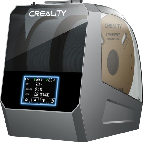 2025 Official CREALITY Space Pi Filament Dryer Plus, 2 Spools Double 360° 160W PTC Fast Heating 3D Printer Filament Dryer Box, 4'' LCD Touch Screen, One-Key Set 3D Filament Drying for PLA PETG ABS TPU
