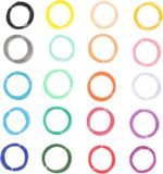 20pcs Pcl Pen Filament Low Temperature Compatible Vibrant Colors for Creative Projects Smooth Printing for Crafting Fun