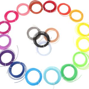 20pcs Printing Consumables Stencils for Painting Filament Dryer 3D Printing Pen Refills 3D Pen Filament Refills Filament Printer Printers Printing Supplies 3D Pen Filament Plastic