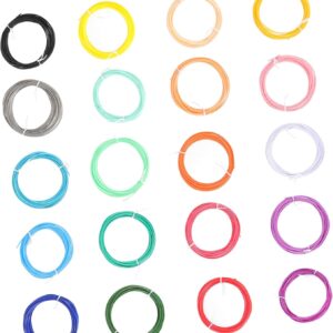 20pcs Printing Pen Filament Filaments for Pen Art and Crafts for Projects Compatible with Low Temperature Materials