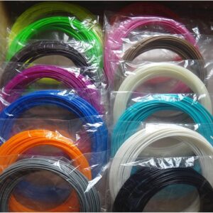 22 Color or 20 Color or 10 Color/Set 3D Pen Filament ABS/PLA 1.75mm Plastic Rubber Printing Material for 3D Printer Pen Filament (Color : PLA 22 Color)
