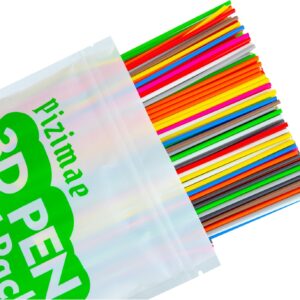 300 Pcs 3D Pen Filament 10 Colors 3D Doodler Pen Refills for 3D Start 3D Pen Low Printing Temperat Pizimae