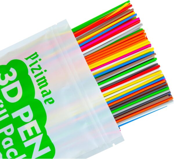 300 Pcs 3D Pen Filament 10 Colors 3D Doodler Pen Refills for 3D Start 3D Pen Low Printing Temperat Pizimae