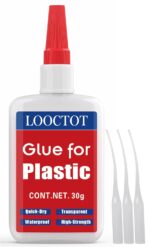 30g Plastic Glue,Adhesive for Legos&Miniatures,3D Printing,Toy Car,ABS,PVC;Super Instant Glue Bonding Between Plastics, Waterproof Clear