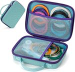 3D Pen Case for Scrib3d P1 Advanced, 3D Doodler Flow, MYNT3D Super Professional Printing, PIKA3D PRO, Extra Mesh Pocket Fits PLA Filament, Stencil Book, Project Guide, Light Blue(Case Only)