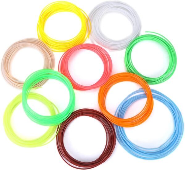 3D Pen Filamen, 20 Colors 1.75MM 16.4FT Each for 3D Printing Pen, PCL Pen Filament Refills for Printer Printing Pen Low Temperature - Image 2