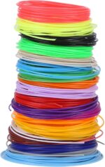 3D Pen Filament Refill, 3D Pen PLA Filament, 20 Colors 3D Printer Filament for 3D Printer Printing Pen Low Temperature