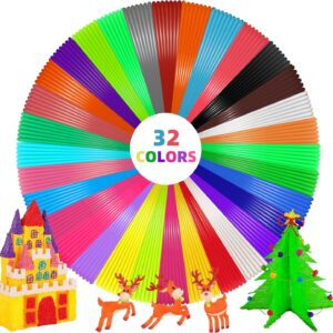 3D Pen Filament Refills 32 Colors 320ft Each Color 10 feet 1.75mm PLA 3D Pen Filament (32 Colors)