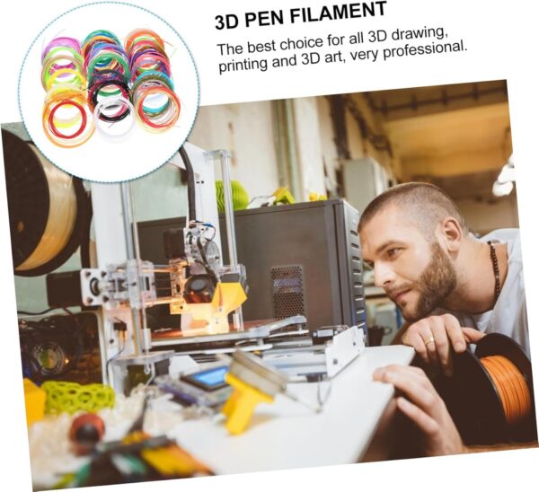 3D Pen Filament Refills 40 Rolls Filament Bundle High Purity for 3D Printer - Image 2