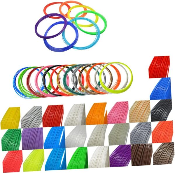 3D Pen Filament Refills ABS Bars 10 Meters 20 Random Colors for 3D Printer Pen Versatile Filament for Creative Projects and Art - Image 2