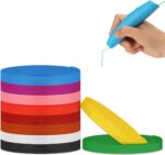 3D Pen Filament Refills,10 Colors,10 Feet Per Color,1.75mm PLA Compatible with Most 3D Pens and 3D Printers