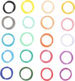 3D Pen Filament Set 20pcs Filament 1.75mm Printing Materials Refills Multi-Colors Great for Beginners Experts