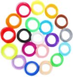 3D Pen Pla Filament Refill, 20 Rolls Bright Colors Pen Filament 3D Replacement Pen Refills, 10.9yd Per Roll